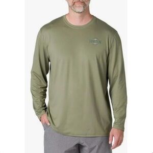 2/$30 💥🆕 HANG TEN Mens LS Sun Surfing T-shirt | Green | Size XL | 6560